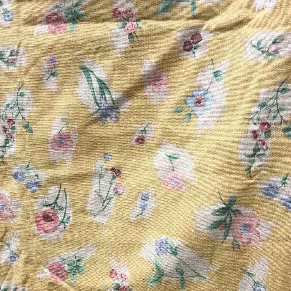 5th Ave Covington Yellow Floral Printed Fabric 54